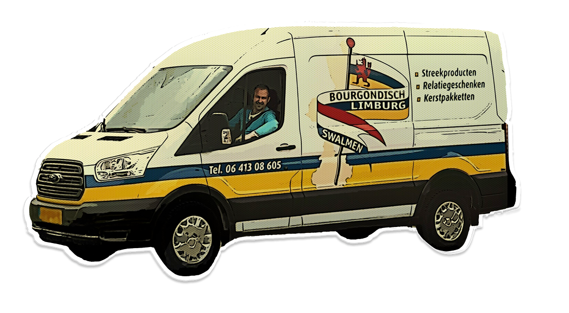 de bekende bus van Bourgondisch-limburg met chauffeur!